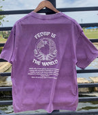“FEDUP IS THE WORLD” PURPLE TEE