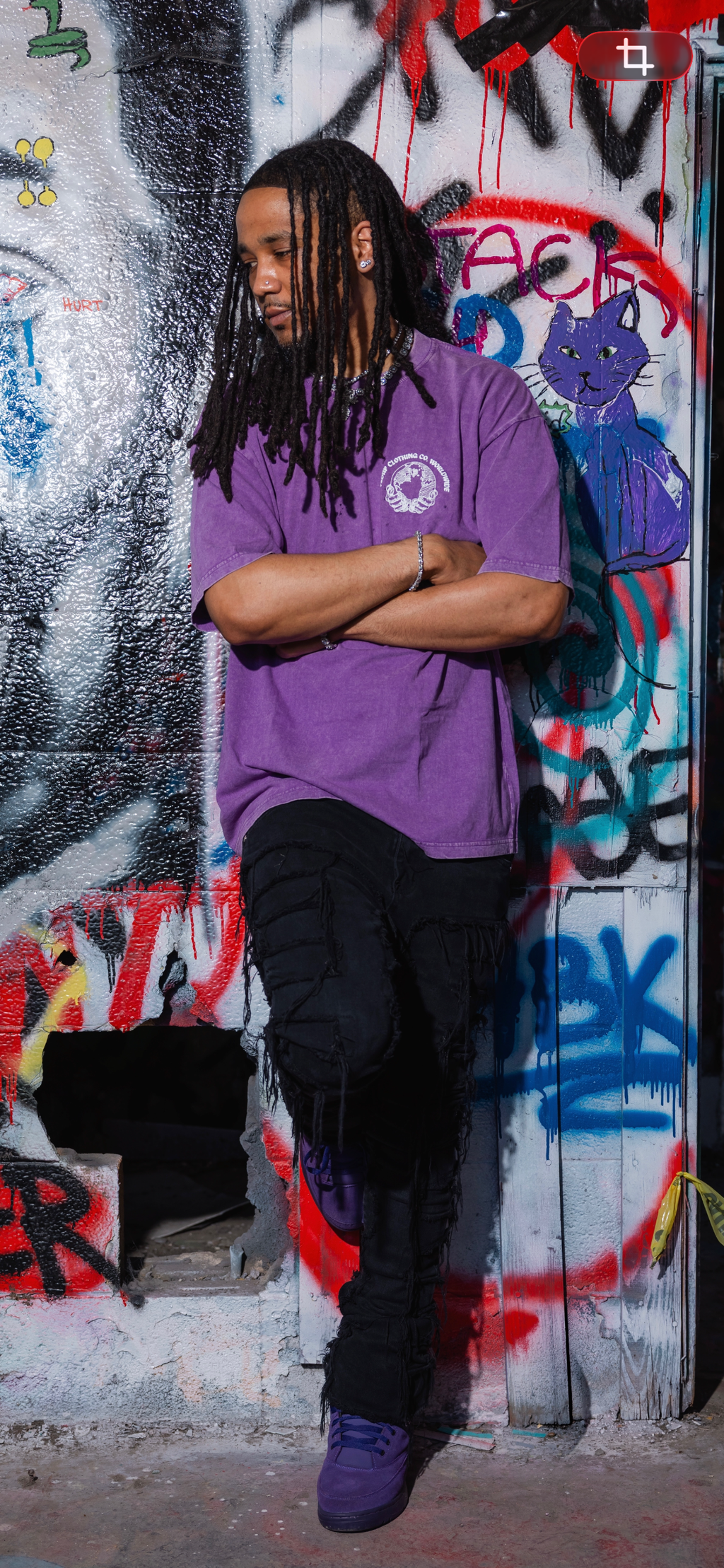 “FEDUP IS THE WORLD” PURPLE TEE