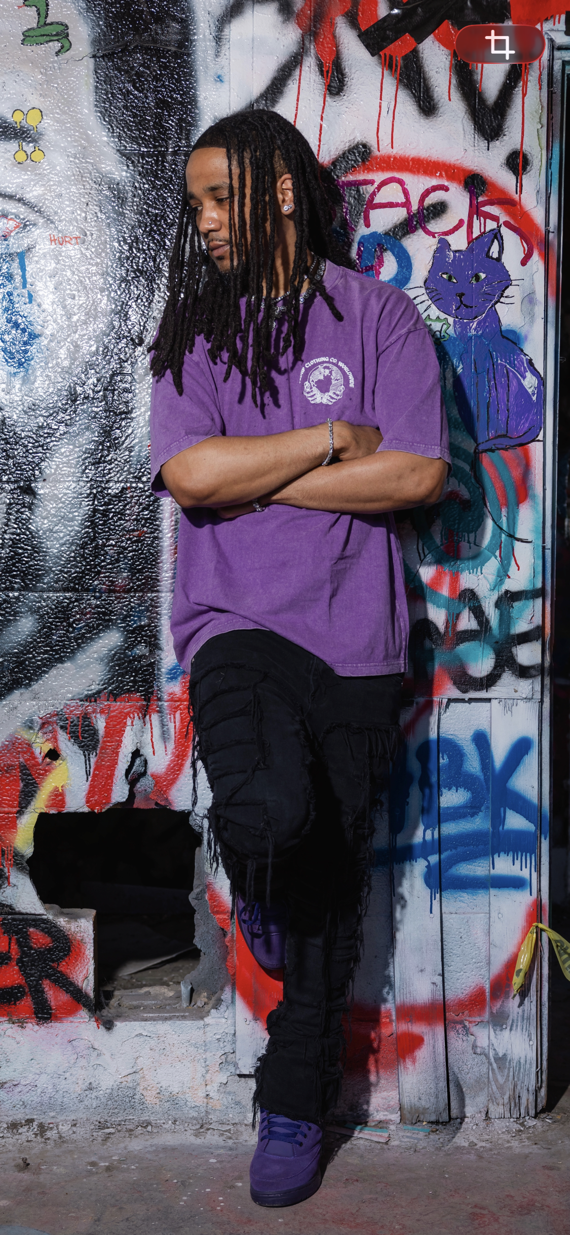 “FEDUP IS THE WORLD” PURPLE TEE