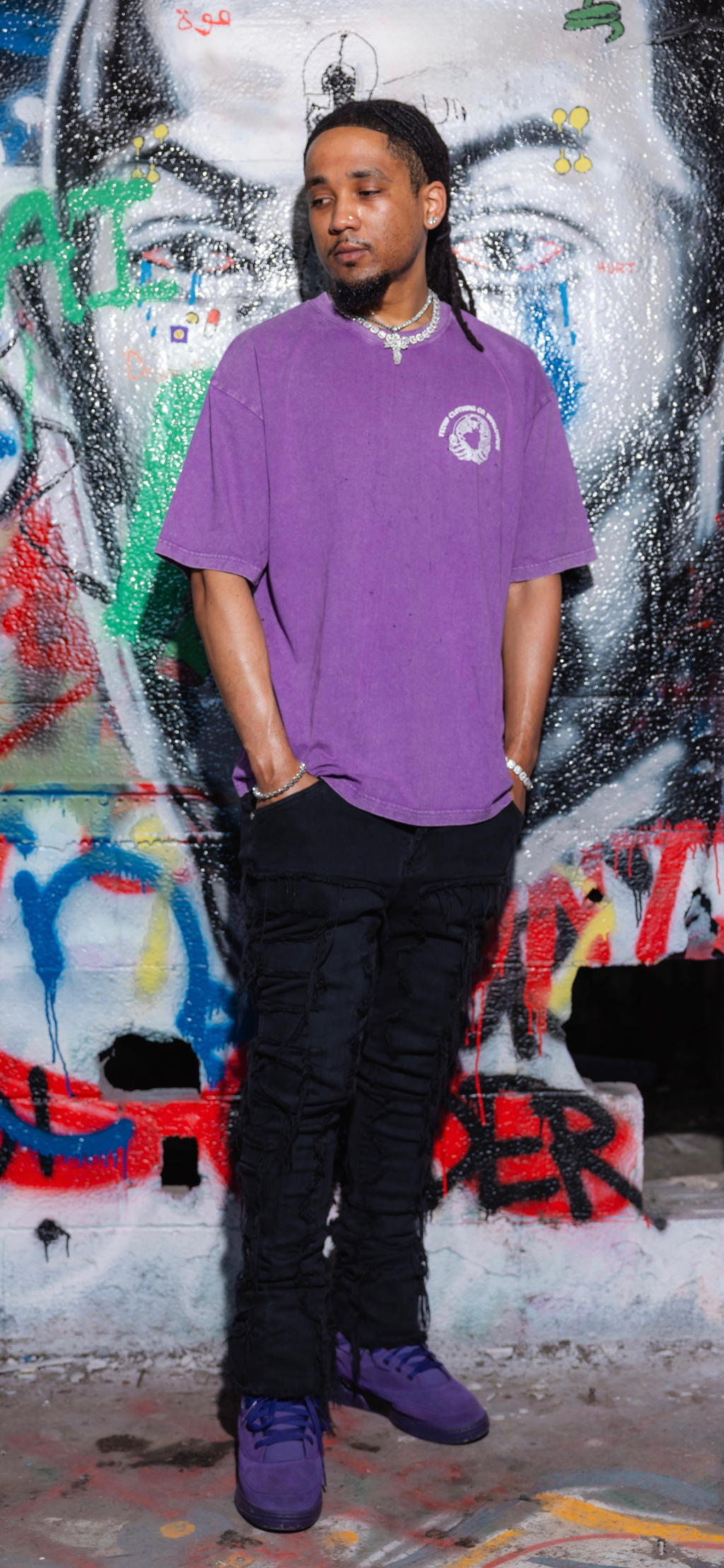 “FEDUP IS THE WORLD” PURPLE TEE